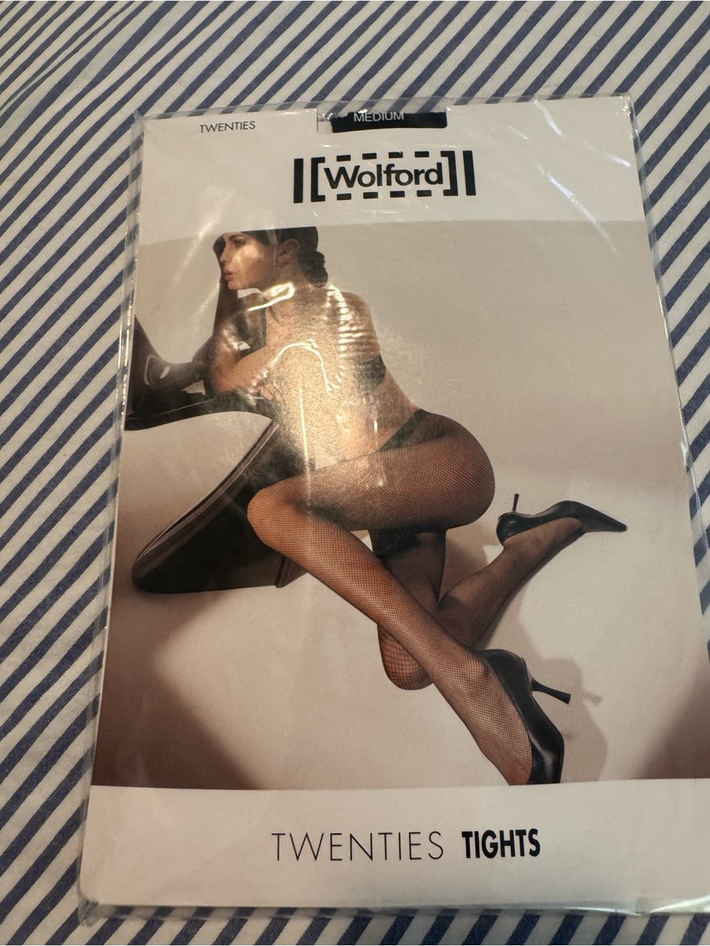 Wolford Black Fishnet Twenties Tights